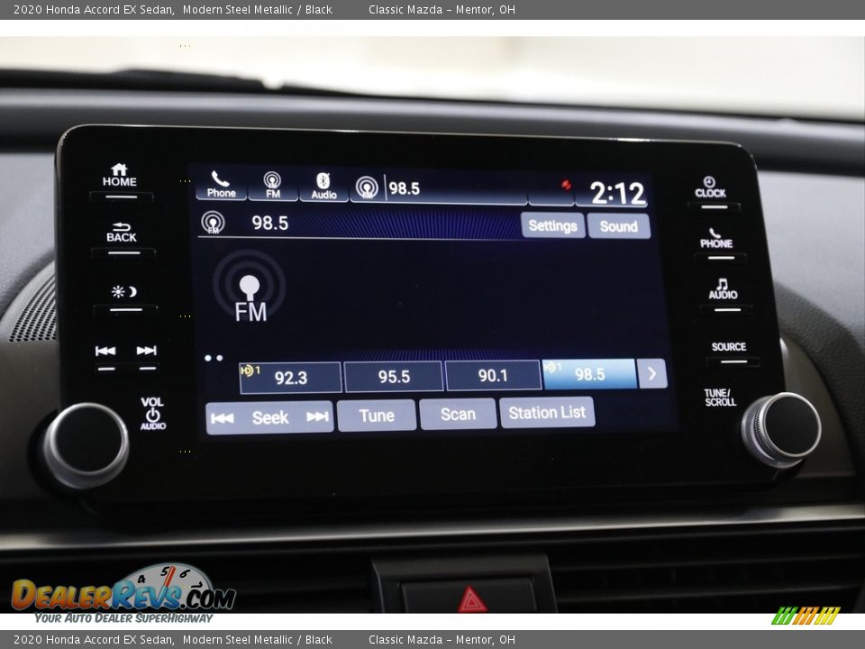 2020 Honda Accord EX Sedan Modern Steel Metallic / Black Photo #11