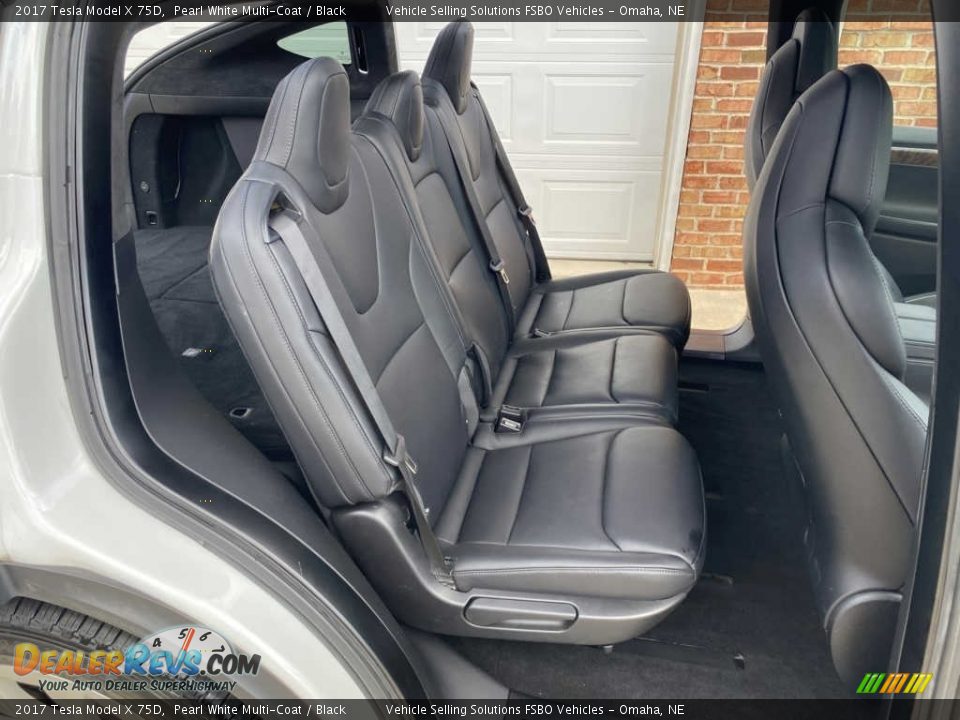 Rear Seat of 2017 Tesla Model X 75D Photo #14