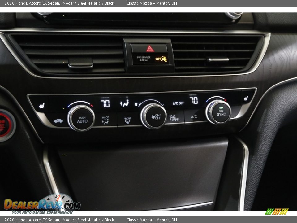 2020 Honda Accord EX Sedan Modern Steel Metallic / Black Photo #13