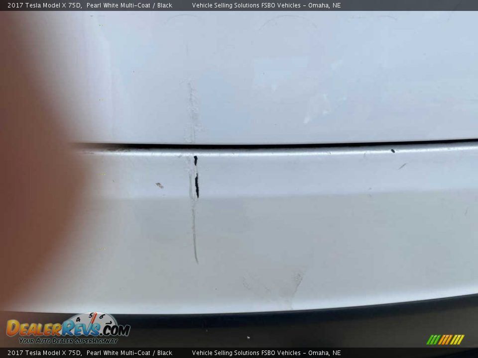 2017 Tesla Model X 75D Pearl White Multi-Coat / Black Photo #21