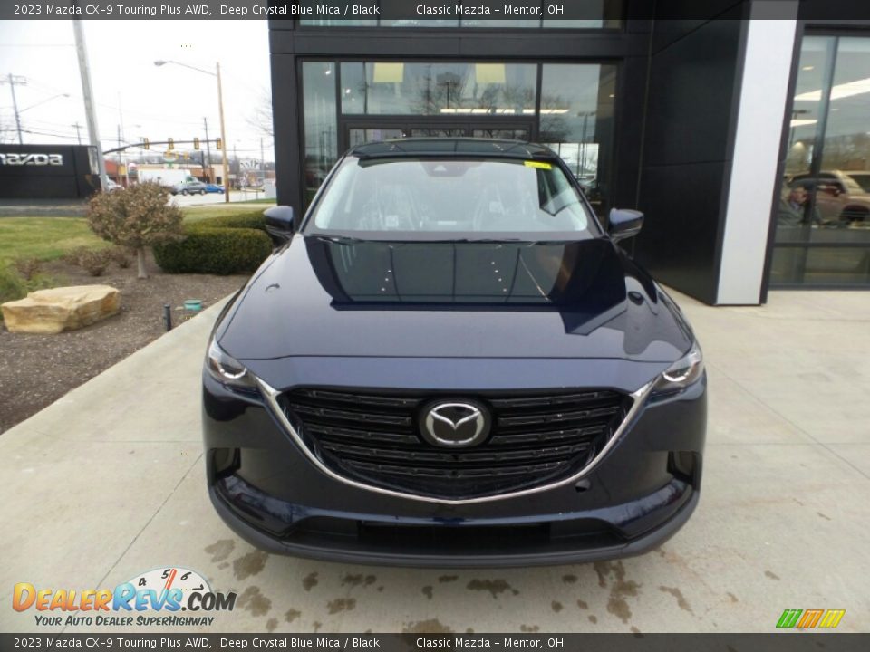 2023 Mazda CX-9 Touring Plus AWD Deep Crystal Blue Mica / Black Photo #2