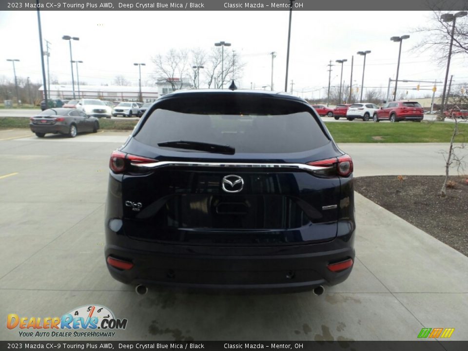 2023 Mazda CX-9 Touring Plus AWD Deep Crystal Blue Mica / Black Photo #5