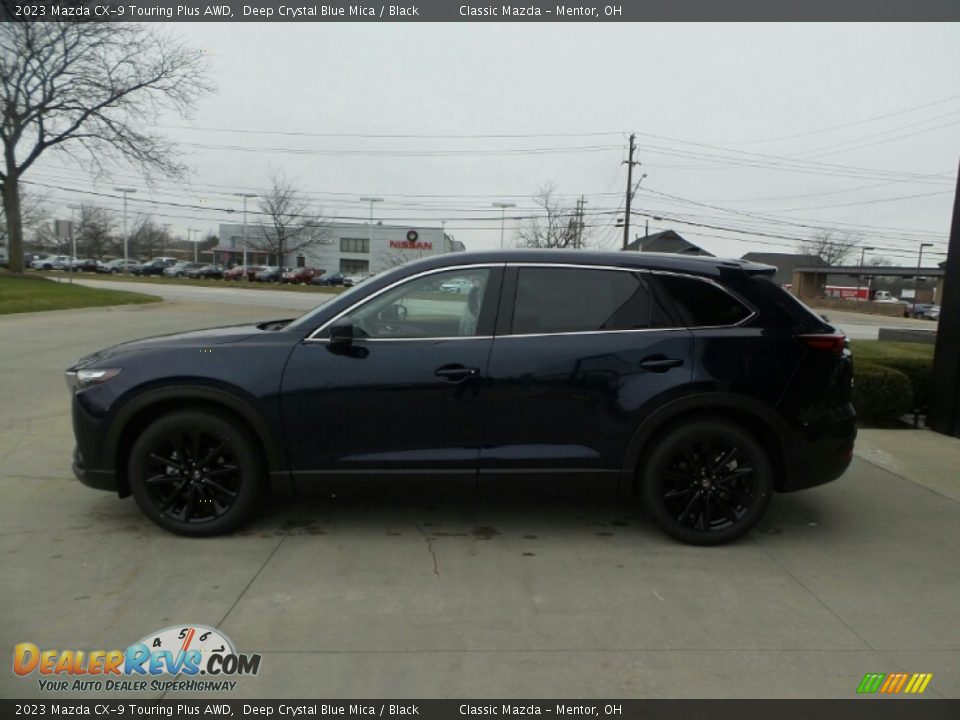 2023 Mazda CX-9 Touring Plus AWD Deep Crystal Blue Mica / Black Photo #6