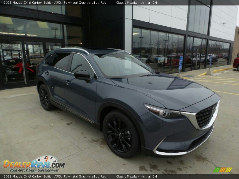 Front 3/4 View of 2023 Mazda CX-9 Carbon Edition AWD Photo #1
