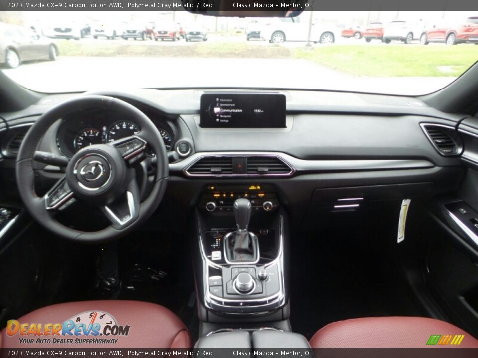 Red Interior - 2023 Mazda CX-9 Carbon Edition AWD Photo #3
