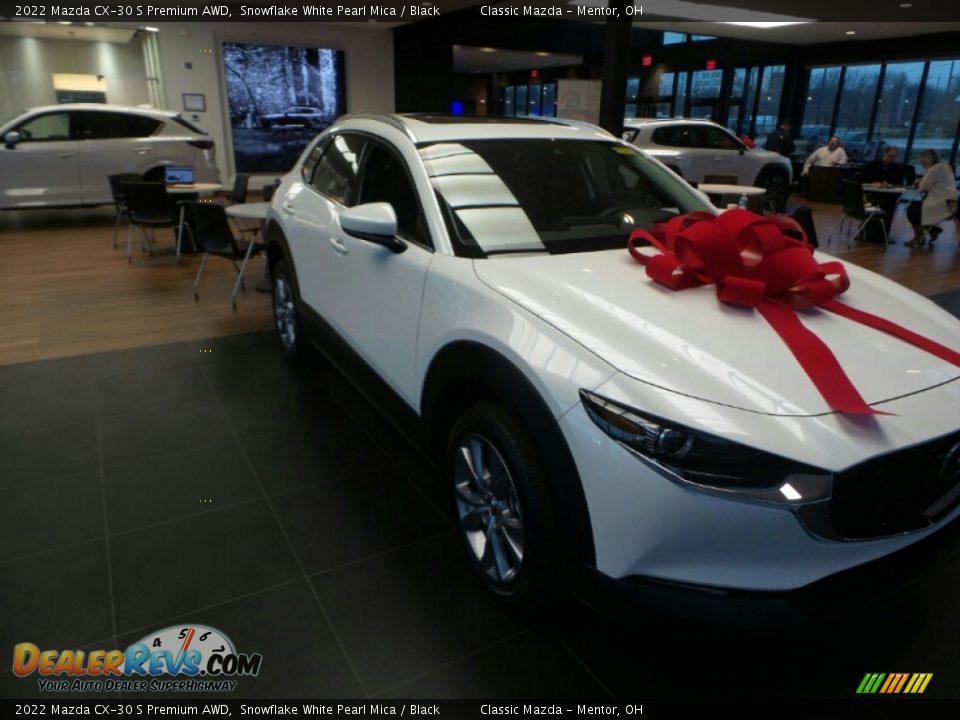 2022 Mazda CX-30 S Premium AWD Snowflake White Pearl Mica / Black Photo #1