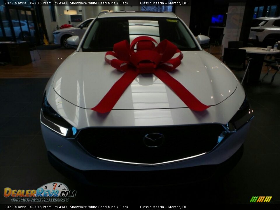 2022 Mazda CX-30 S Premium AWD Snowflake White Pearl Mica / Black Photo #2