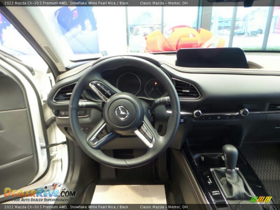 2022 Mazda CX-30 S Premium AWD Snowflake White Pearl Mica / Black Photo #4