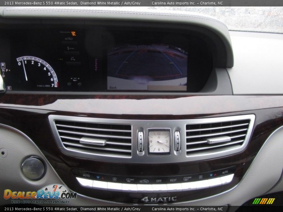 2013 Mercedes-Benz S 550 4Matic Sedan Diamond White Metallic / Ash/Grey Photo #16