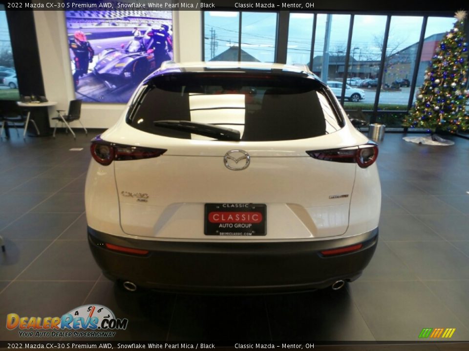 2022 Mazda CX-30 S Premium AWD Snowflake White Pearl Mica / Black Photo #5