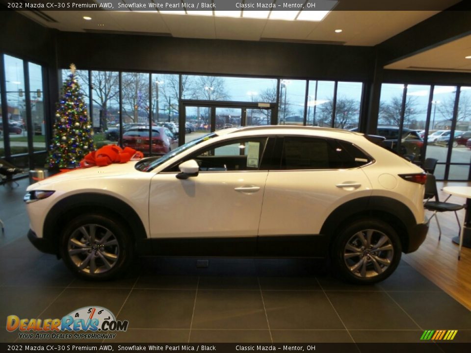 2022 Mazda CX-30 S Premium AWD Snowflake White Pearl Mica / Black Photo #6