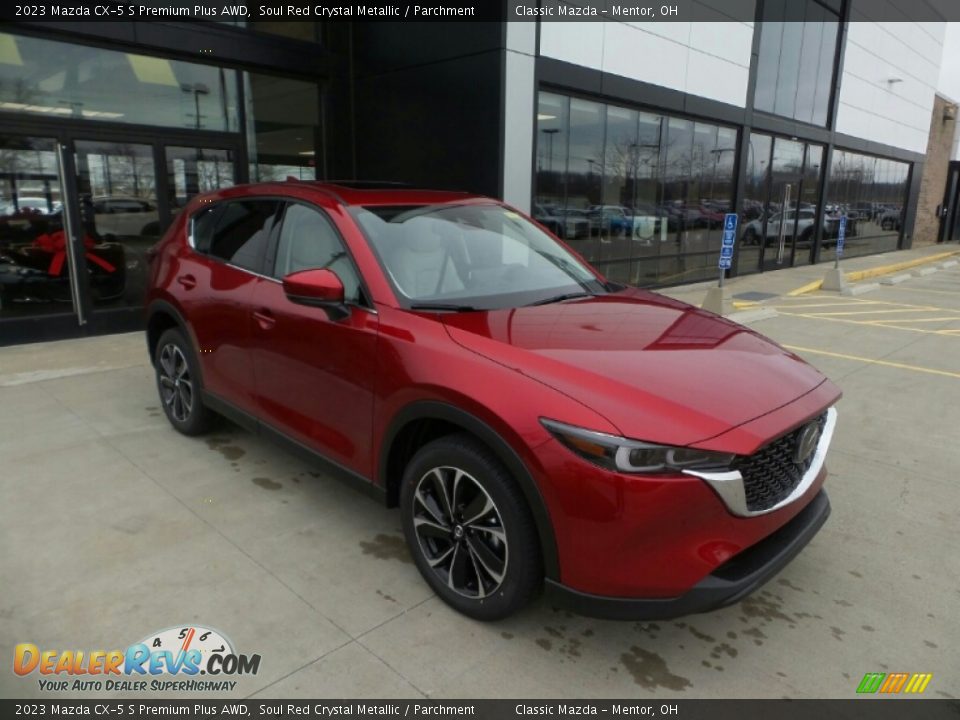 2023 Mazda CX-5 S Premium Plus AWD Soul Red Crystal Metallic / Parchment Photo #1