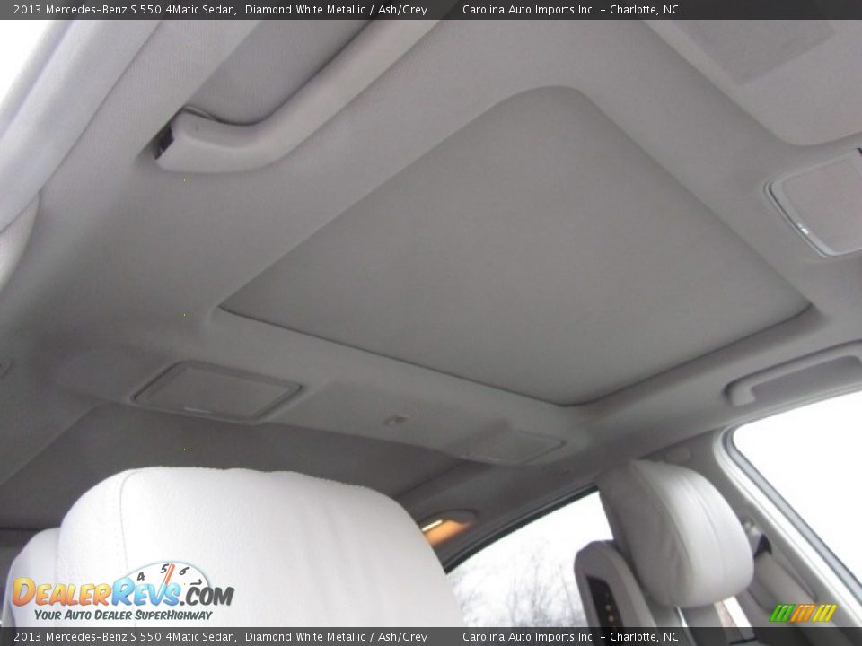 2013 Mercedes-Benz S 550 4Matic Sedan Diamond White Metallic / Ash/Grey Photo #23