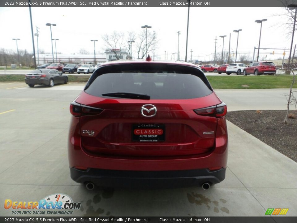 2023 Mazda CX-5 S Premium Plus AWD Soul Red Crystal Metallic / Parchment Photo #5