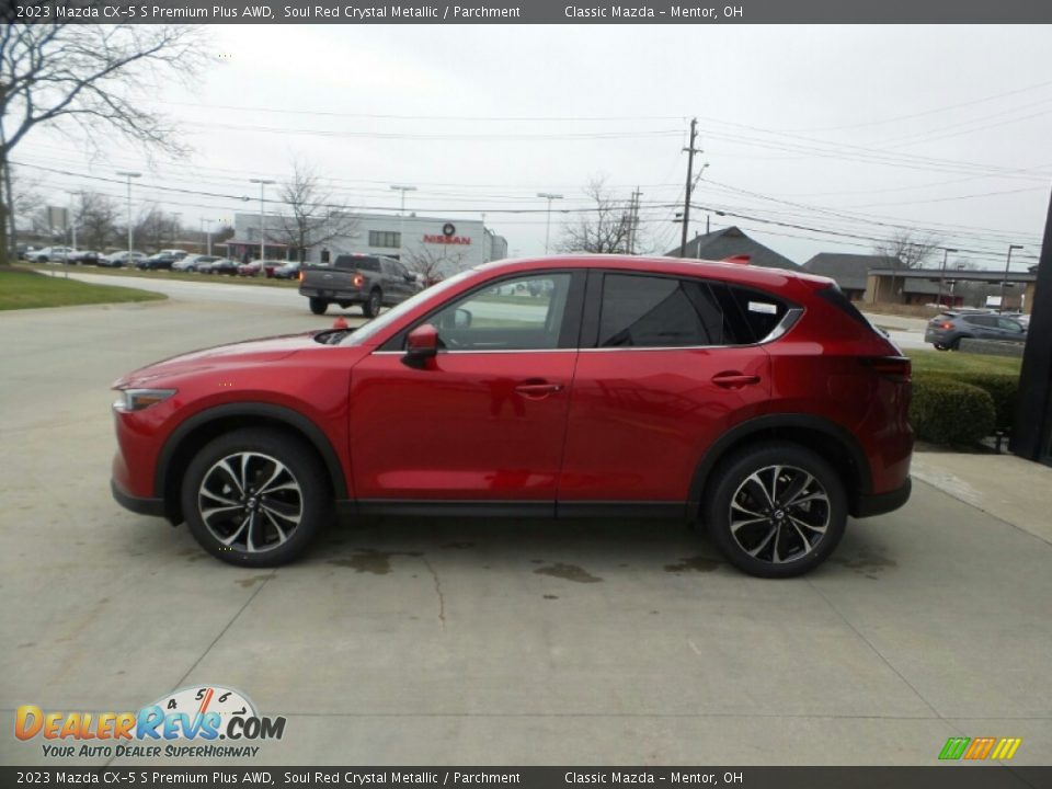 2023 Mazda CX-5 S Premium Plus AWD Soul Red Crystal Metallic / Parchment Photo #6