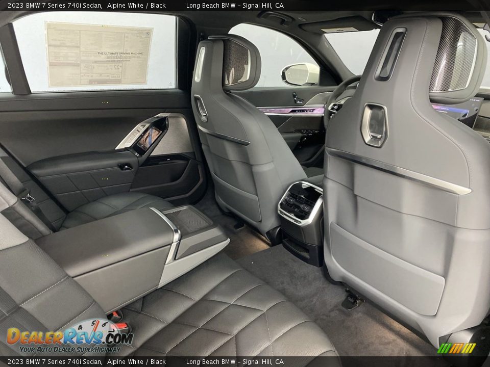 Rear Seat of 2023 BMW 7 Series 740i Sedan Photo #28