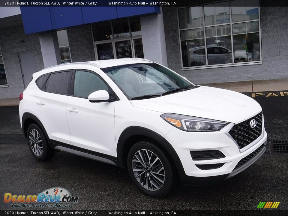 2020 Hyundai Tucson SEL AWD Winter White / Gray Photo #1