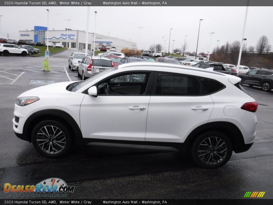 2020 Hyundai Tucson SEL AWD Winter White / Gray Photo #6