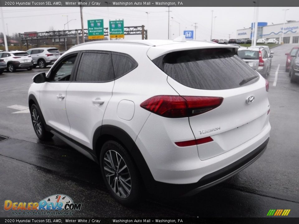 2020 Hyundai Tucson SEL AWD Winter White / Gray Photo #7