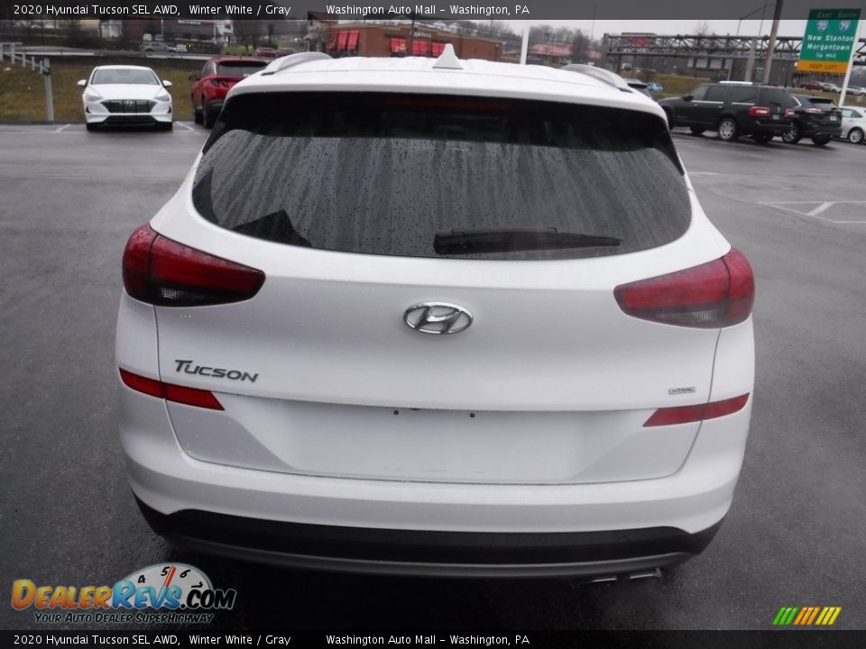 2020 Hyundai Tucson SEL AWD Winter White / Gray Photo #8