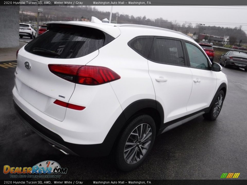 2020 Hyundai Tucson SEL AWD Winter White / Gray Photo #9