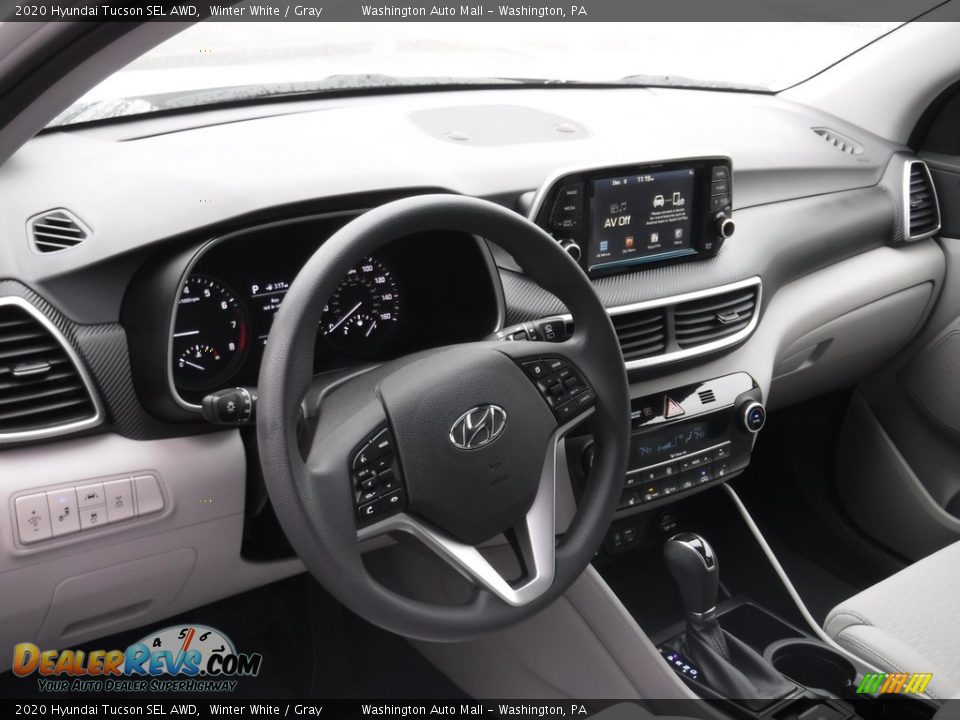 2020 Hyundai Tucson SEL AWD Winter White / Gray Photo #10