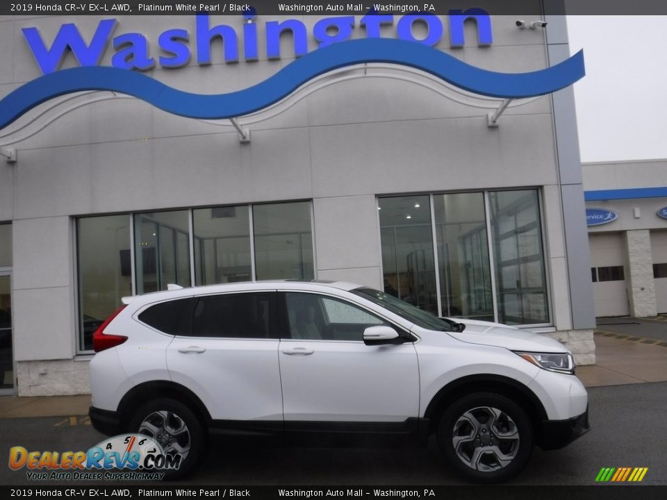 2019 Honda CR-V EX-L AWD Platinum White Pearl / Black Photo #2