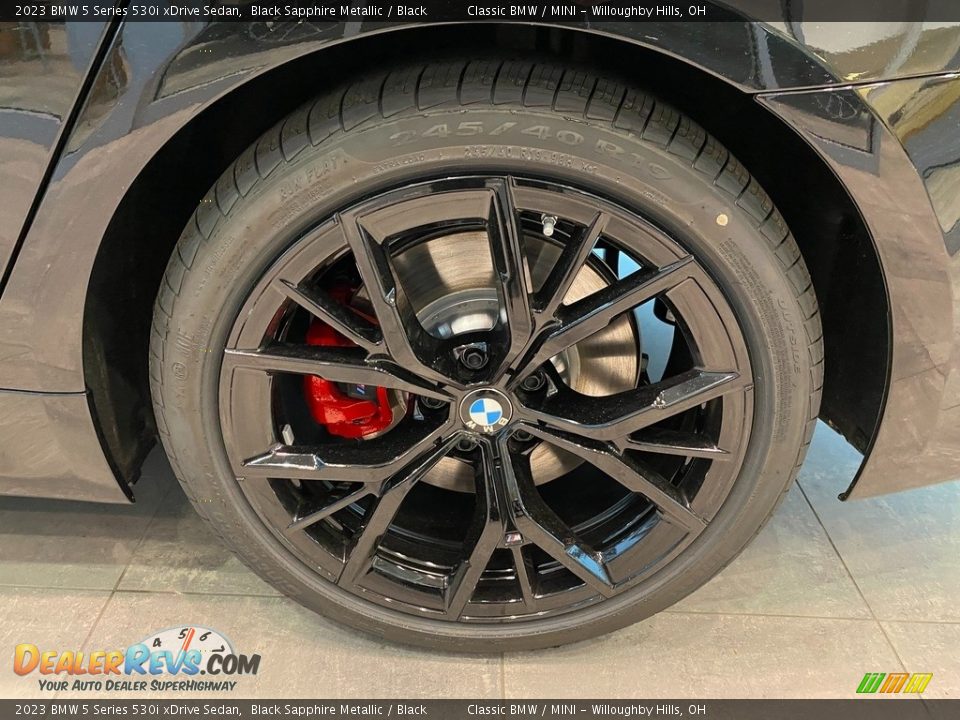 2023 BMW 5 Series 530i xDrive Sedan Black Sapphire Metallic / Black Photo #3