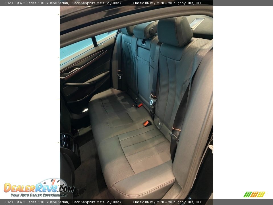 Rear Seat of 2023 BMW 5 Series 530i xDrive Sedan Photo #5