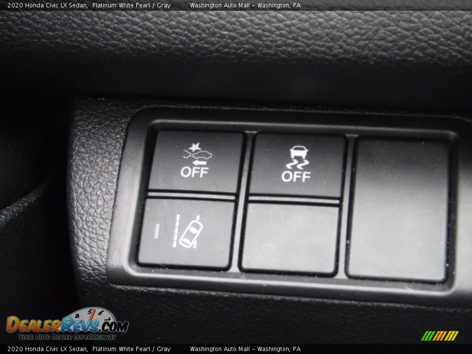 2020 Honda Civic LX Sedan Platinum White Pearl / Gray Photo #17