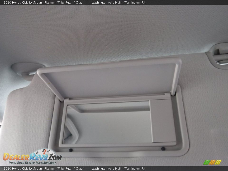 2020 Honda Civic LX Sedan Platinum White Pearl / Gray Photo #20