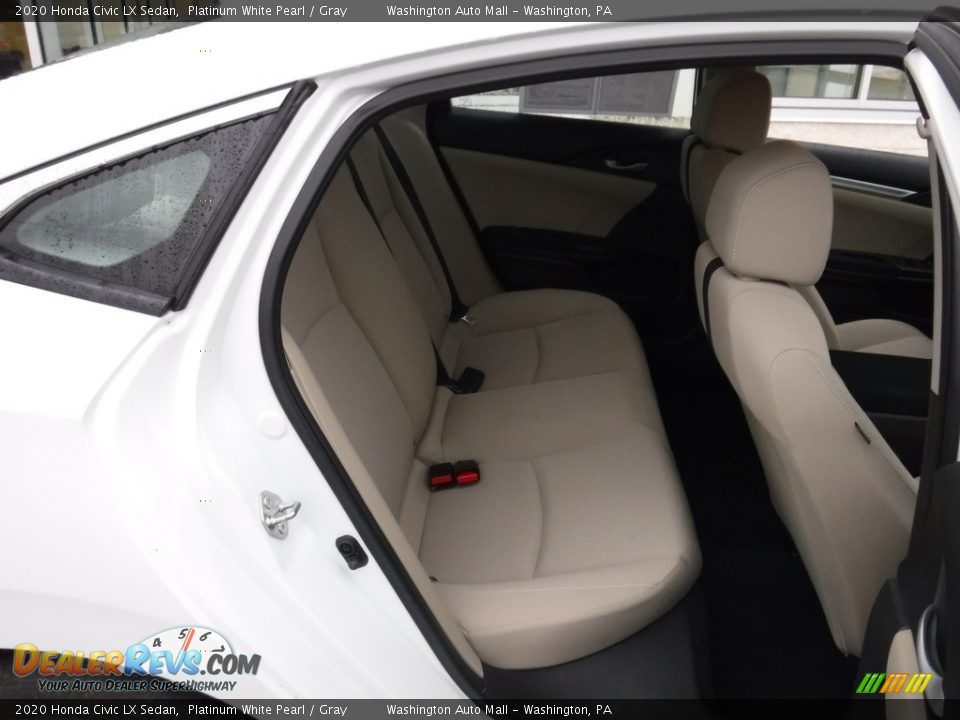 2020 Honda Civic LX Sedan Platinum White Pearl / Gray Photo #23