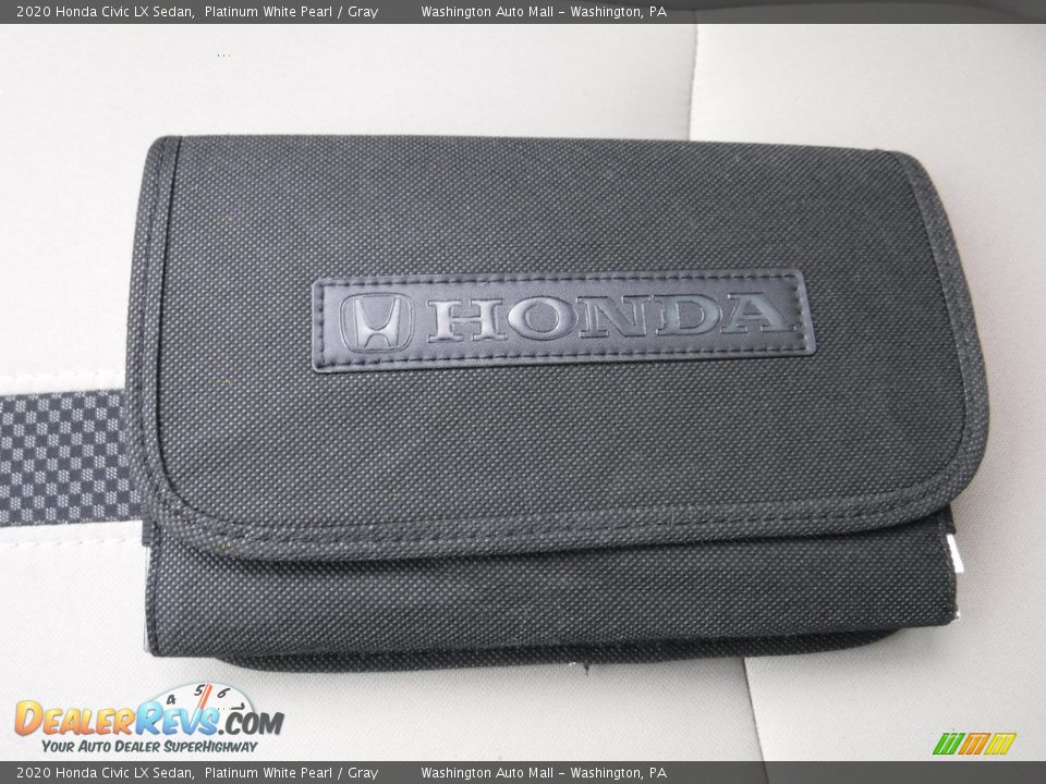 2020 Honda Civic LX Sedan Platinum White Pearl / Gray Photo #24