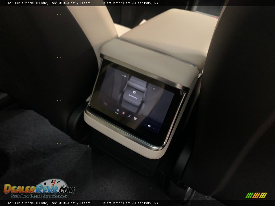 2022 Tesla Model X Plaid Red Multi-Coat / Cream Photo #16