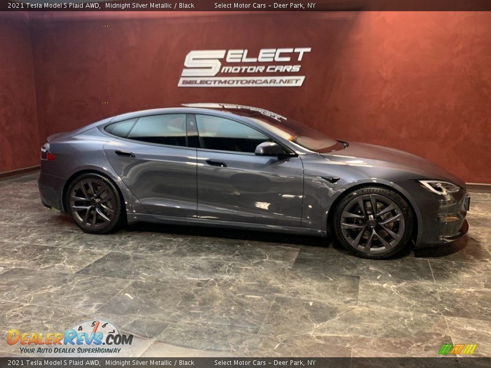 Midnight Silver Metallic 2021 Tesla Model S Plaid AWD Photo #4