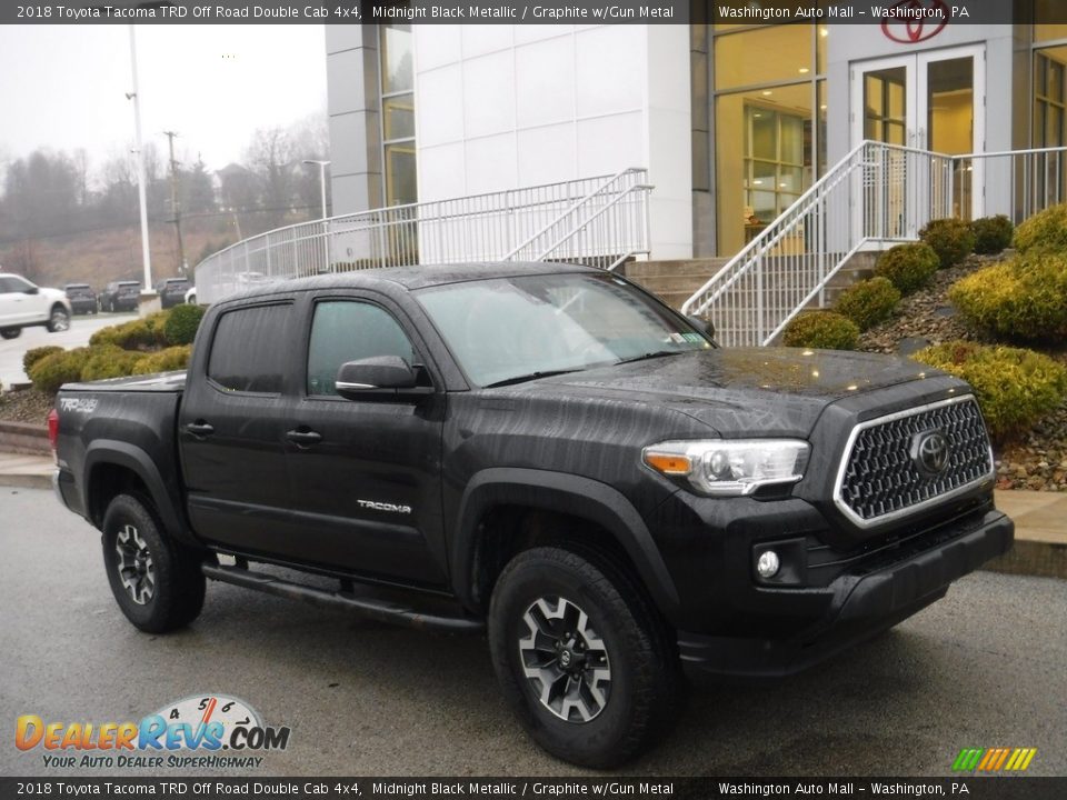 2018 Toyota Tacoma TRD Off Road Double Cab 4x4 Midnight Black Metallic / Graphite w/Gun Metal Photo #1