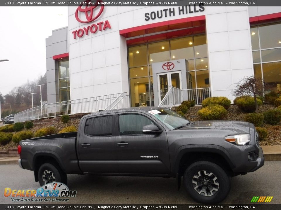 2018 Toyota Tacoma TRD Off Road Double Cab 4x4 Magnetic Gray Metallic / Graphite w/Gun Metal Photo #2