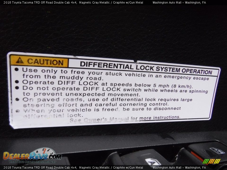 2018 Toyota Tacoma TRD Off Road Double Cab 4x4 Magnetic Gray Metallic / Graphite w/Gun Metal Photo #24