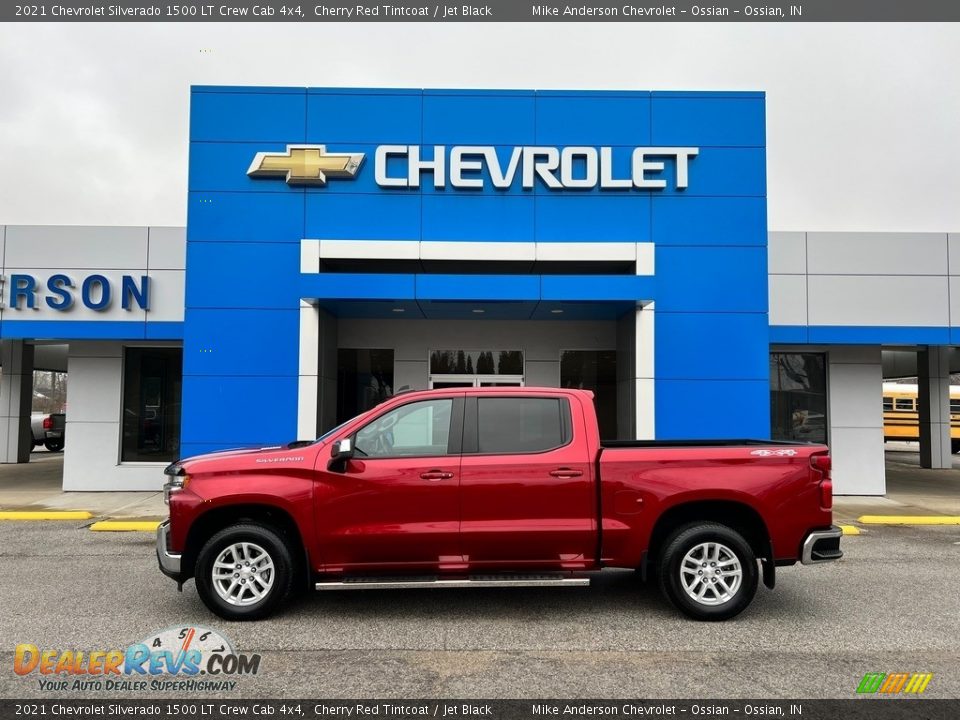 Cherry Red Tintcoat 2021 Chevrolet Silverado 1500 LT Crew Cab 4x4 Photo #1