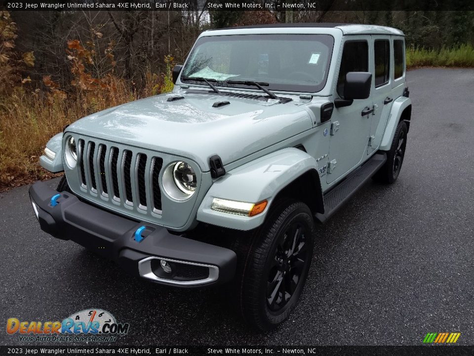 2023 Jeep Wrangler Unlimited Sahara 4XE Hybrid Earl / Black Photo #2