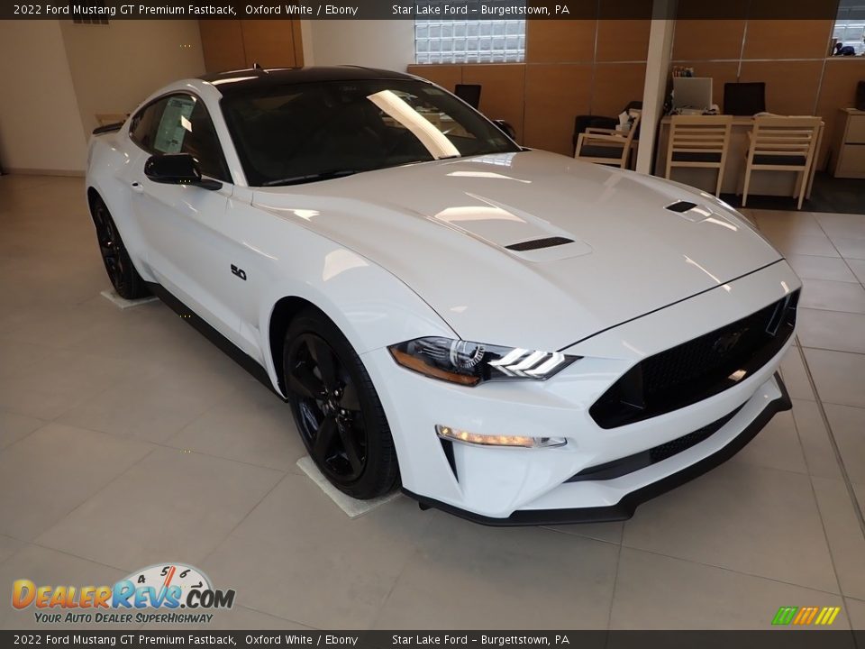 2022 Ford Mustang GT Premium Fastback Oxford White / Ebony Photo #3