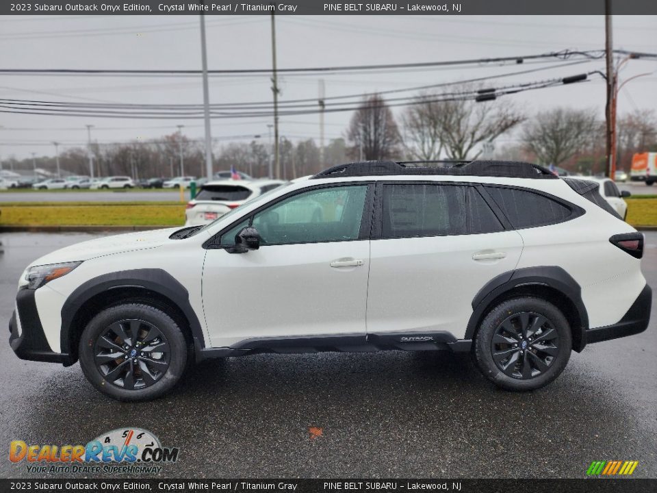 2023 Subaru Outback Onyx Edition Crystal White Pearl / Titanium Gray Photo #3