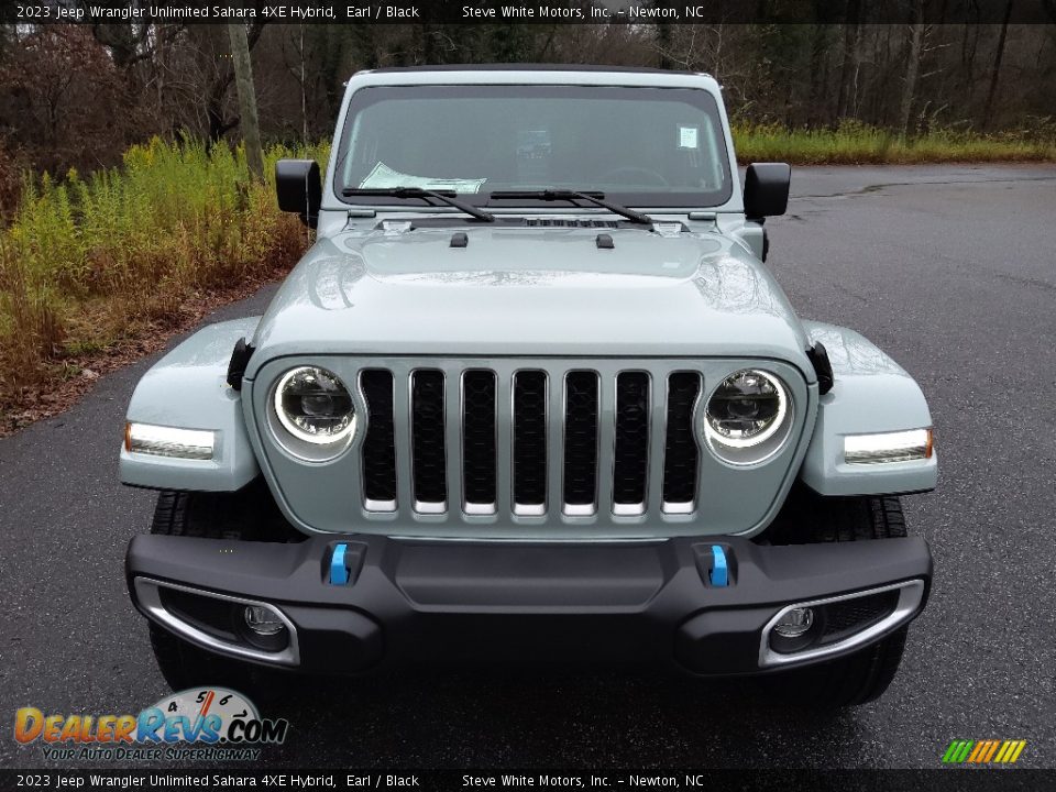 2023 Jeep Wrangler Unlimited Sahara 4XE Hybrid Earl / Black Photo #3