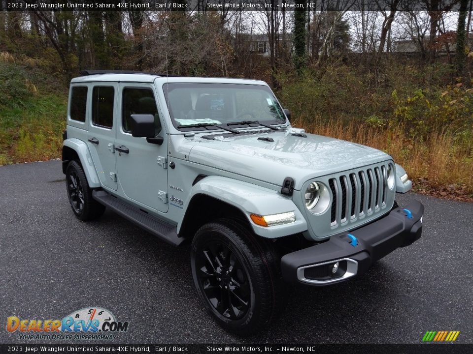 2023 Jeep Wrangler Unlimited Sahara 4XE Hybrid Earl / Black Photo #4