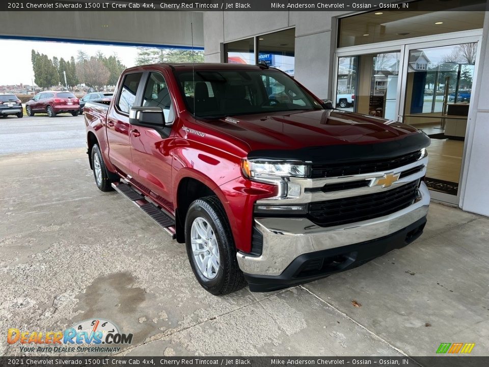 2021 Chevrolet Silverado 1500 LT Crew Cab 4x4 Cherry Red Tintcoat / Jet Black Photo #5