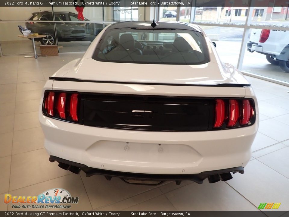 2022 Ford Mustang GT Premium Fastback Oxford White / Ebony Photo #6