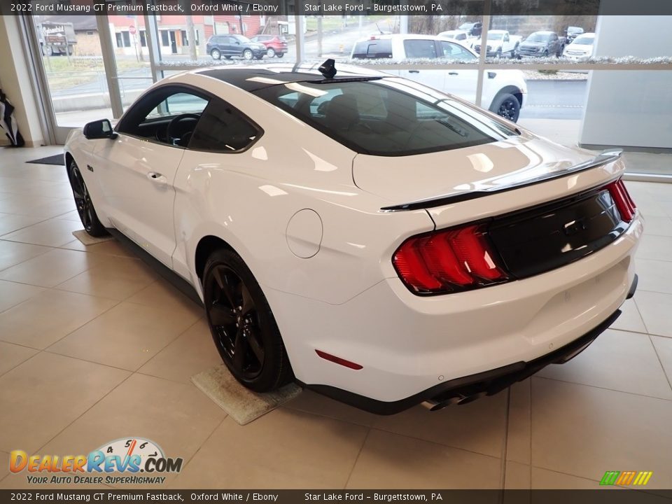 2022 Ford Mustang GT Premium Fastback Oxford White / Ebony Photo #7