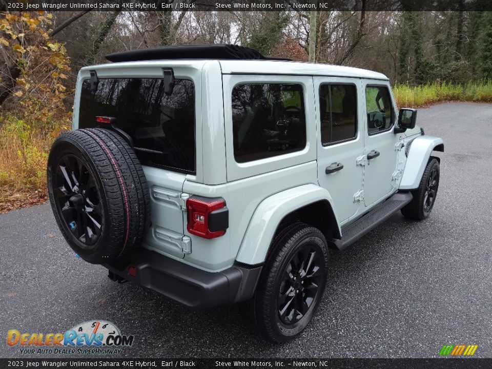 2023 Jeep Wrangler Unlimited Sahara 4XE Hybrid Earl / Black Photo #6