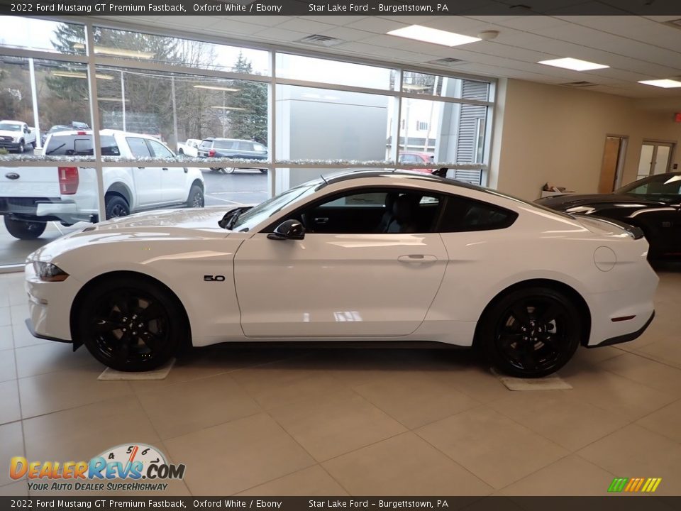 2022 Ford Mustang GT Premium Fastback Oxford White / Ebony Photo #8