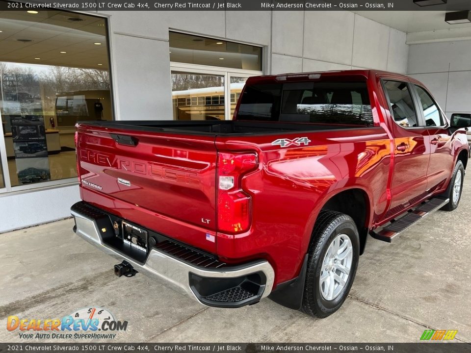 2021 Chevrolet Silverado 1500 LT Crew Cab 4x4 Cherry Red Tintcoat / Jet Black Photo #7